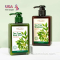 Tea tree shampoo en bad body wash